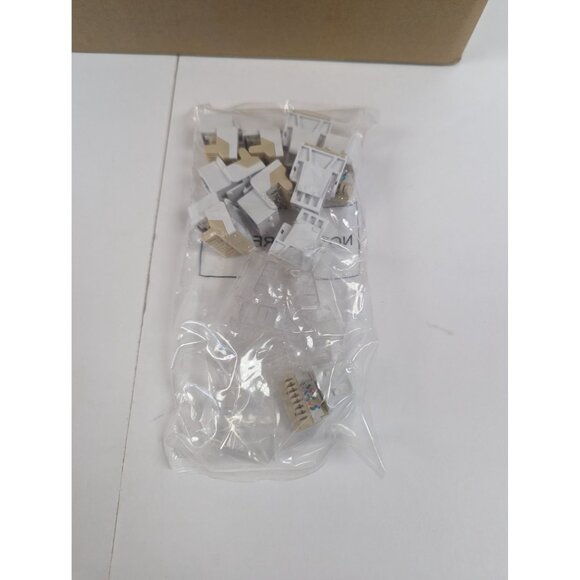 New ICC IC1076VVWH Network Connector RJ-11 Jack for EZ Style 38 Packs - Picture 2 of 5